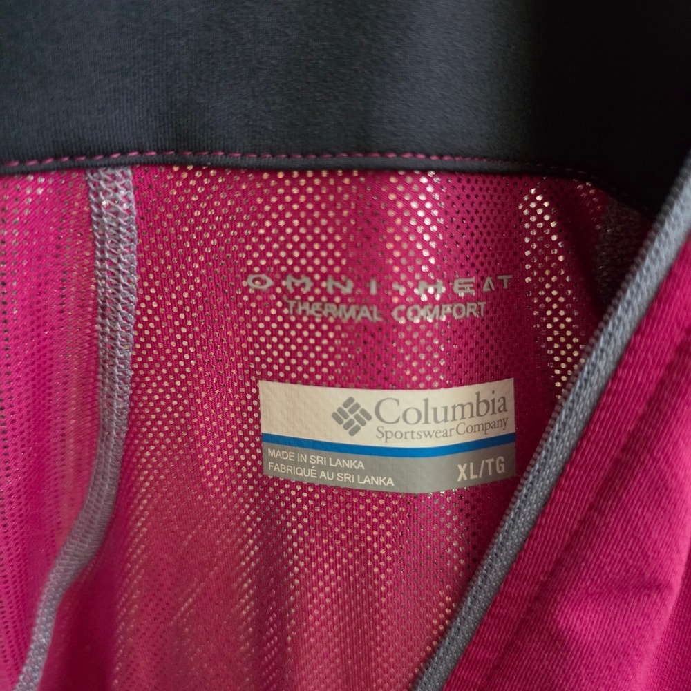 Columbia Omni Heat Pink/Black Thermal Comfort Long Sleeve Top Women's Size XL/TG - Picture 9 of 10